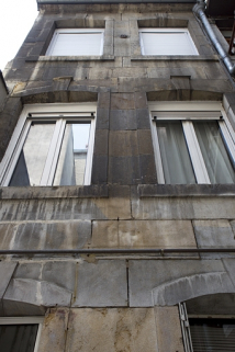 Détail de la façade antérieure du logis secondaire. © Région Bourgogne-Franche-Comté, Inventaire du Patrimoine