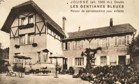 Jougne (alt. 1000 m.) Doubs. Les Gentianes Bleues. Maison de convalescence pour enfants. © Région Bourgogne-Franche-Comté, Inventaire du patrimoine