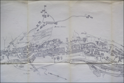 Ville de Morez. Plan général [détail de la partie centrale], 1927. © Région Bourgogne-Franche-Comté, Inventaire du patrimoine