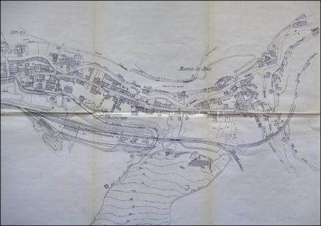 Ville de Morez. Plan général [détail de la partie droite], 1927. © Région Bourgogne-Franche-Comté, Inventaire du patrimoine