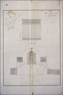 Ville de Morez. Etablissement de jardins et grillages en fer, 1840. © Région Bourgogne-Franche-Comté, Inventaire du patrimoine