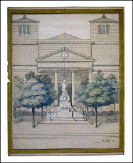 [Projet de monument aux morts], 1921. © Région Bourgogne-Franche-Comté, Inventaire du patrimoine