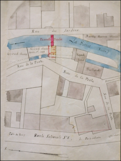 Construction d'une passerelle en fer sur la rivière de Bienne [...], 1896. © Région Bourgogne-Franche-Comté, Inventaire du patrimoine