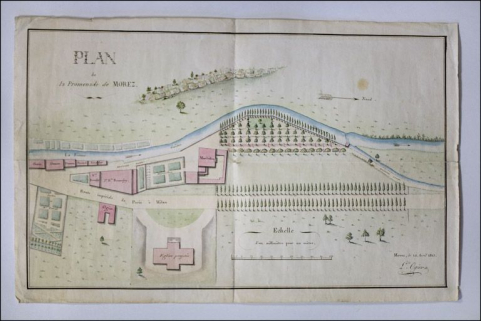 Plan de la Promenade de Morez, 1813. © Région Bourgogne-Franche-Comté, Inventaire du patrimoine Plan de la Promenade de Morez, 1813. © Région Bourgogne-Franche-Comté, Inventaire du patrimoine