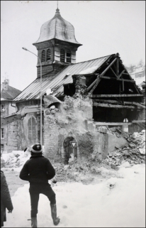 [Démolition du choeur de l'église], 1981 © Région Bourgogne-Franche-Comté, Inventaire du patrimoine