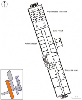 Bâtiment B : plan du 1er étage. © Région Bourgogne-Franche-Comté, Inventaire du patrimoine Bâtiment B : plan du 1er étage. © Région Bourgogne-Franche-Comté, Inventaire du patrimoine