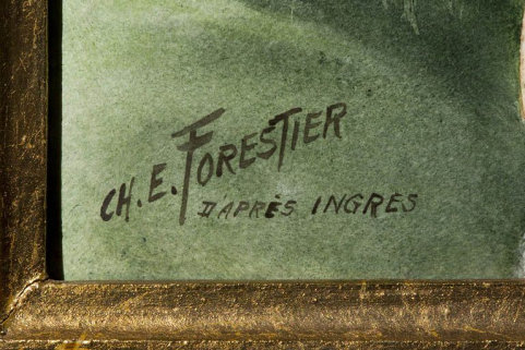 Signature de Forestier. © Région Bourgogne-Franche-Comté, Inventaire du patrimoine Signature de Forestier. © Région Bourgogne-Franche-Comté, Inventaire du patrimoine