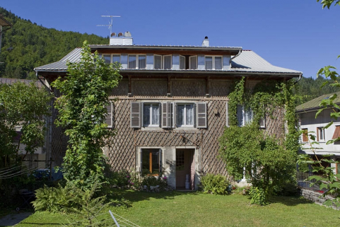 Elévation postérieure. © Région Bourgogne-Franche-Comté, Inventaire du patrimoine