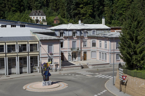 Vue d'ensemble plongeante, depuis l'est. © Région Bourgogne-Franche-Comté, Inventaire du patrimoine