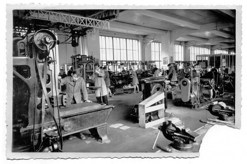 [L'atelier de mécanique], décennies 1930-1940. © Région Bourgogne-Franche-Comté, Inventaire du patrimoine