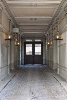 Détail du passage cocher depuis l'entrée de la cour. © Région Bourgogne-Franche-Comté, Inventaire du Patrimoine