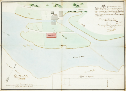 Plan géométrique du moulin de la Roche [...]. © Région Bourgogne-Franche-Comté, Inventaire du patrimoine