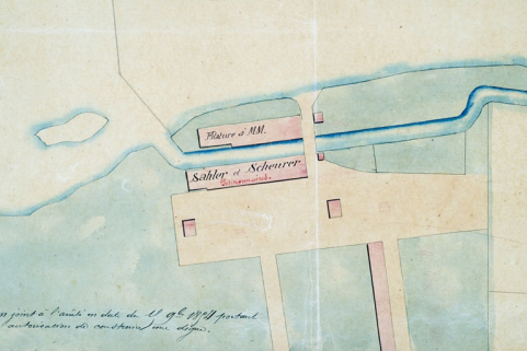 [Plan-masse de la filature]. © Région Bourgogne-Franche-Comté, Inventaire du patrimoine