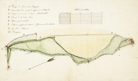 Usine Peugeot Frères [Plan de situation des usines Sous-Cratet et de la Chapotte]. © Région Bourgogne-Franche-Comté, Inventaire du patrimoine