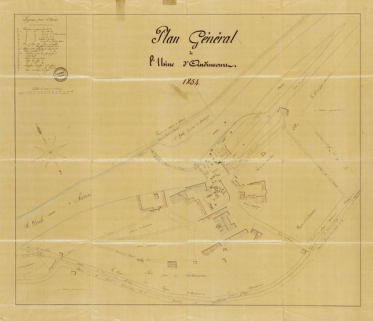 Plan général de l'usine d'Audincourt. © Région Bourgogne-Franche-Comté, Inventaire du patrimoine
