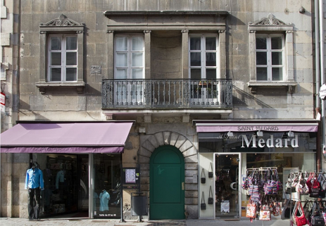 Logis principal : détail du rez-de-chaussée sur rue. © Région Bourgogne-Franche-Comté, Inventaire du Patrimoine