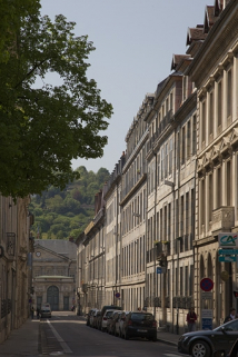 Vue de l'édifice dans l'alignement de la rue de la Préfecture. © Région Bourgogne-Franche-Comté, Inventaire du Patrimoine