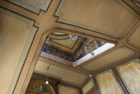Logis principal, intérieur : vue d'ensemble de la cage d'escalier. © Région Bourgogne-Franche-Comté, Inventaire du Patrimoine