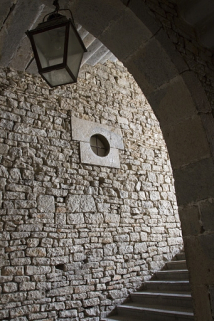 Logis principal, intérieur : détail de la cage d'escalier. © Région Bourgogne-Franche-Comté, Inventaire du Patrimoine