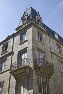 Vue rapprochée de l'angle du logis principal. © Région Bourgogne-Franche-Comté, Inventaire du Patrimoine
