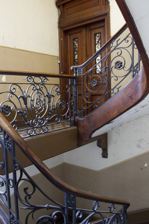 Logis principal, détail de l'escalier. © Région Bourgogne-Franche-Comté, Inventaire du Patrimoine