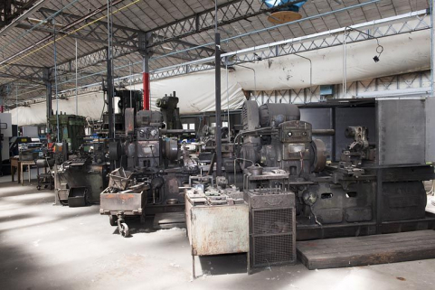 Machine double à fraiser Somua et tours horizontaux américains Potter et Johnston (hors-service). © Région Bourgogne-Franche-Comté, Inventaire du patrimoine