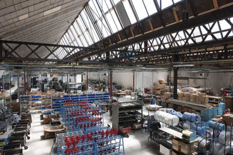Atelier de fabrication des pompes. Vue plongeante depuis le nord-ouest. © Région Bourgogne-Franche-Comté, Inventaire du patrimoine