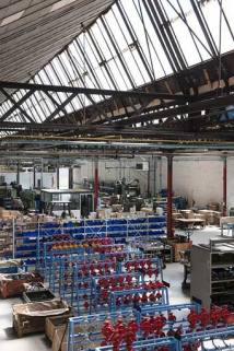 Atelier de fabrication des pompes. Vue plongeante vers l'est. © Région Bourgogne-Franche-Comté, Inventaire du patrimoine