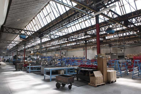 Atelier de fabrication des pompes. Vue d'ensemble depuis le nord-ouest. © Région Bourgogne-Franche-Comté, Inventaire du patrimoine