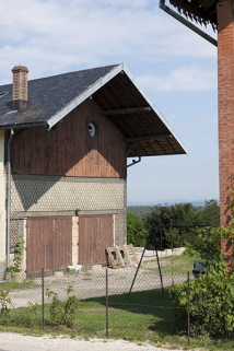 Pignon du bâtiment des remises. © Région Bourgogne-Franche-Comté, Inventaire du patrimoine