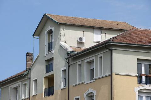 Partie supérieure de la façade postérieure. © Région Bourgogne-Franche-Comté, Inventaire du patrimoine