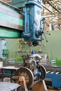 Atelier de rénovation des moteurs. Détail de supports da la chaîne de montage (désaffectée). © Région Bourgogne-Franche-Comté, Inventaire du patrimoine Atelier de rénovation des moteurs. Détail de supports da la chaîne de montage (désaffectée). © Région Bourgogne-Franche-Comté, Inventaire du patrimoine