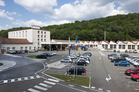 Vue d'ensemble depuis le bâtiment des bureaux. © Région Bourgogne-Franche-Comté, Inventaire du patrimoine Vue d'ensemble depuis le bâtiment des bureaux. © Région Bourgogne-Franche-Comté, Inventaire du patrimoine