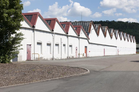Pignons des entrepôts industriels sud. © Région Bourgogne-Franche-Comté, Inventaire du patrimoine Pignons des entrepôts industriels sud. © Région Bourgogne-Franche-Comté, Inventaire du patrimoine