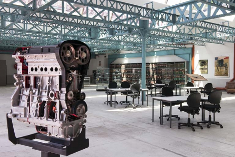 Centre d'archives. Vue d'ensemble intérieure depuis le sud-ouest. © Région Bourgogne-Franche-Comté, Inventaire du patrimoine Centre d'archives. Vue d'ensemble intérieure depuis le sud-ouest. © Région Bourgogne-Franche-Comté, Inventaire du patrimoine