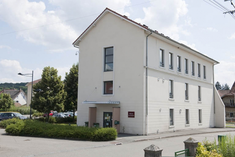 Bâtiment de bureaux. Vue depuis le nord. © Région Bourgogne-Franche-Comté, Inventaire du patrimoine