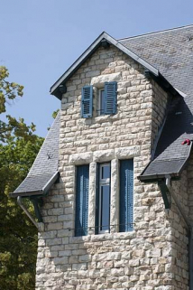 Façade postérieure. Pignon sud. © Région Bourgogne-Franche-Comté, Inventaire du patrimoine