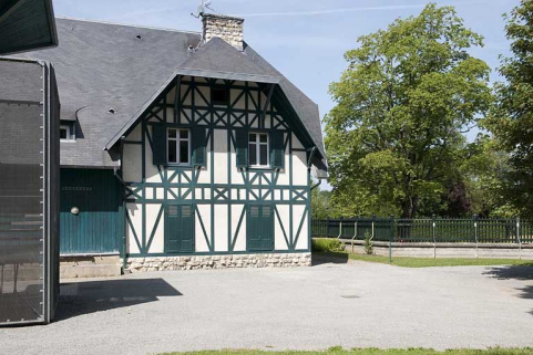 Conciergerie. Pignon nord de la façade postérieure. © Région Bourgogne-Franche-Comté, Inventaire du patrimoine