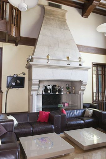 Cheminée du salon. © Région Bourgogne-Franche-Comté, Inventaire du patrimoine