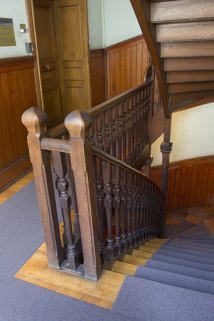 Intérieur, escalier : vue d'ensemble. © Région Bourgogne-Franche-Comté, Inventaire du Patrimoine