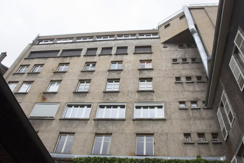 Façade postérieure : vue rapprochée. © Région Bourgogne-Franche-Comté, Inventaire du Patrimoine