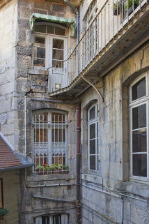 Logis : détail de la façade postérieure. © Région Bourgogne-Franche-Comté, Inventaire du Patrimoine