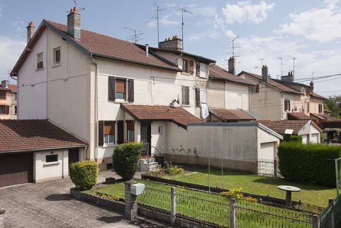 Habitations à 8 logements. Façades sur jardins. © Région Bourgogne-Franche-Comté, Inventaire du patrimoine