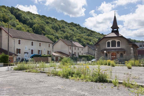 La cité ouvrière et la chapelle. © Région Bourgogne-Franche-Comté, Inventaire du patrimoine