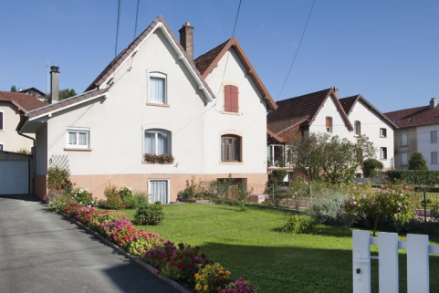 Maisons de cadre rue de la Croze. © Région Bourgogne-Franche-Comté, Inventaire du patrimoine