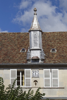 Logis principal, toiture, pan sur jardin : détail du clocheton. © Région Bourgogne-Franche-Comté, Inventaire du Patrimoine