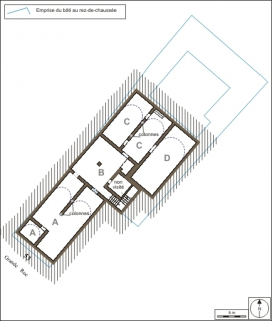 Plan du sous-sol. © Région Bourgogne-Franche-Comté, Inventaire du Patrimoine