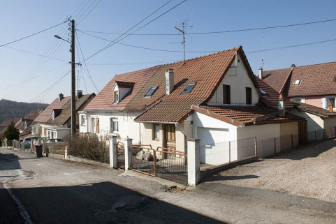 Maisons jumelées rue d'Alsace. © Région Bourgogne-Franche-Comté, Inventaire du patrimoine