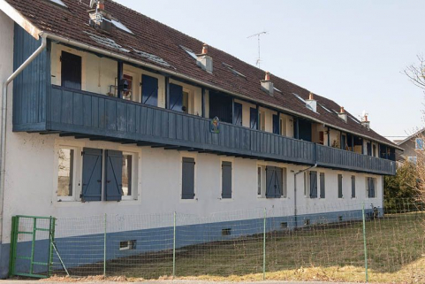Immeuble de 12 logements. Façade postérieure. © Région Bourgogne-Franche-Comté, Inventaire du patrimoine