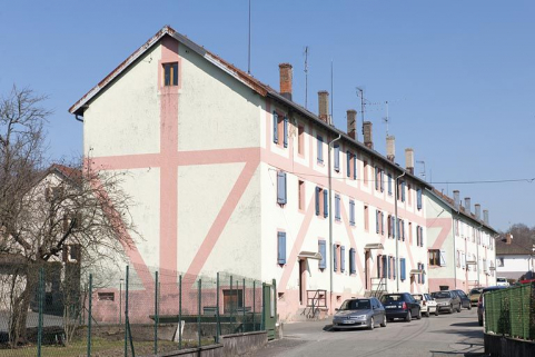 Vue d'ensemble depuis le sud-ouest. © Région Bourgogne-Franche-Comté, Inventaire du patrimoine Vue d'ensemble depuis le sud-ouest. © Région Bourgogne-Franche-Comté, Inventaire du patrimoine